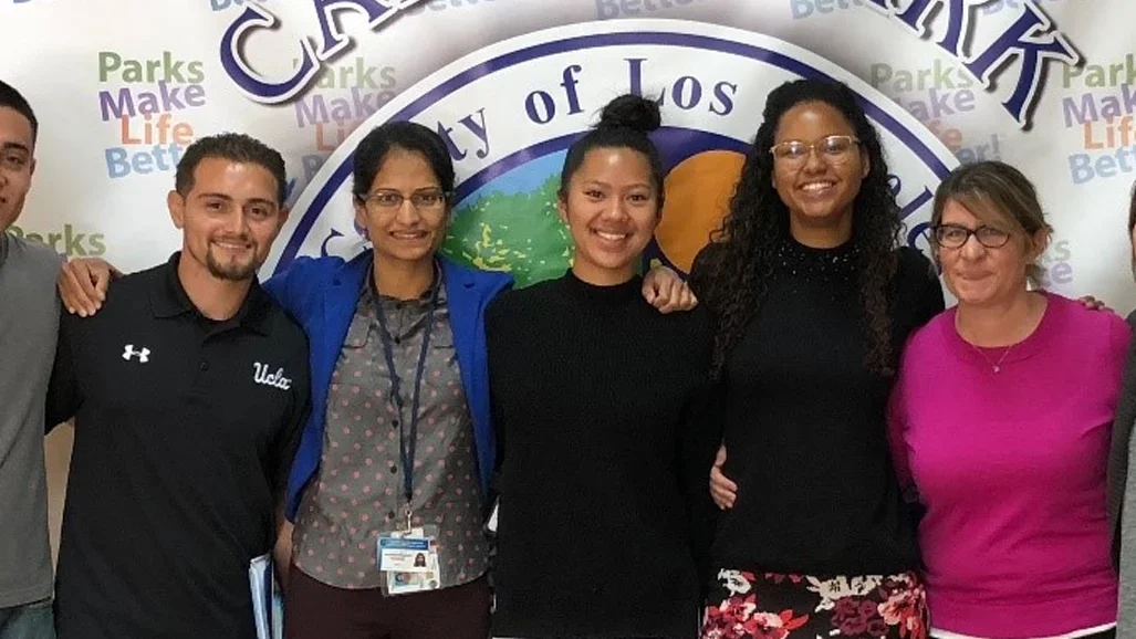 Community partnered research meeting at a local community park