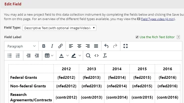 Sample of embedding a field in Online Designer