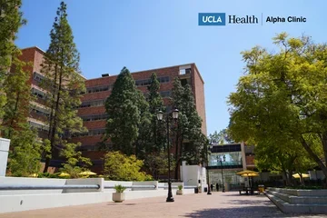 A UCLA building where the Alpha Clinic is housed
