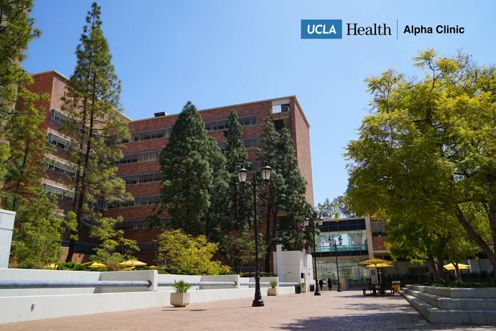 A UCLA building where the Alpha Clinic is housed