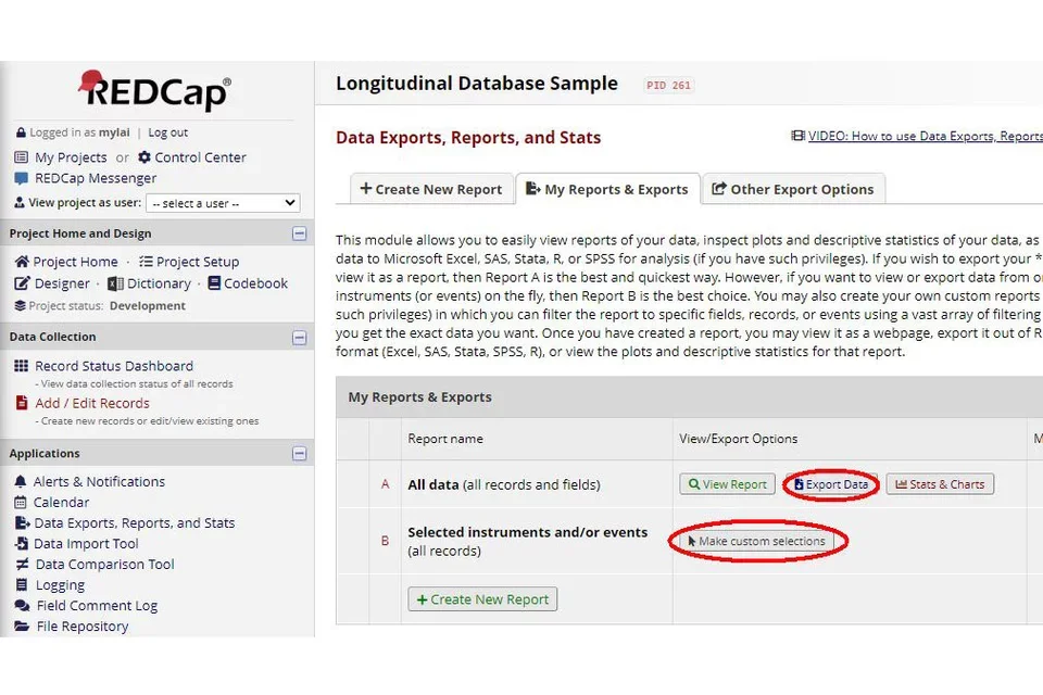 data export2