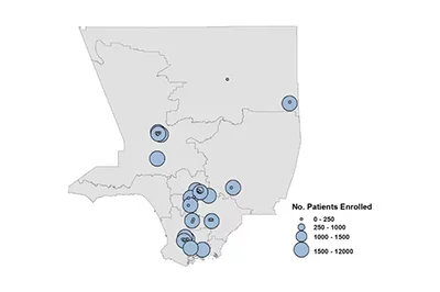Map of LAC-DHS Partnered Projects