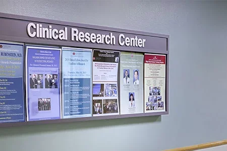 Sign showing Cedars-Sinai CTRC Programs