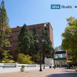 A UCLA building where the Alpha Clinic is housed