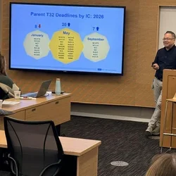 Alex Bui speaking at Symposium event 