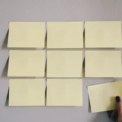 Sticky Notes in a Grid