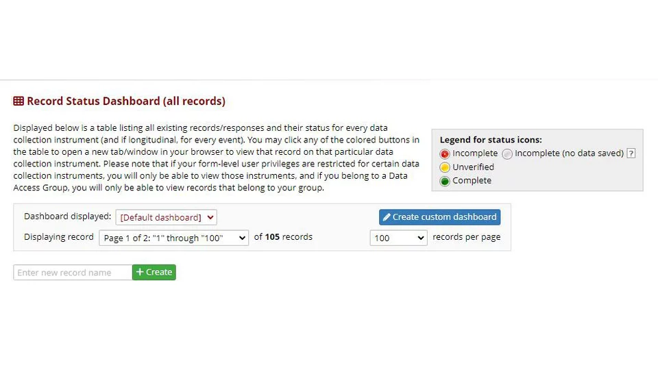 Adding a record without autonumbering in RedCap