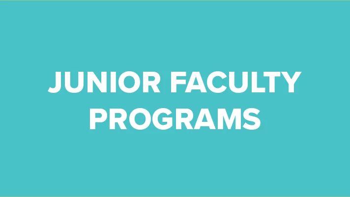 Junior faculty programs