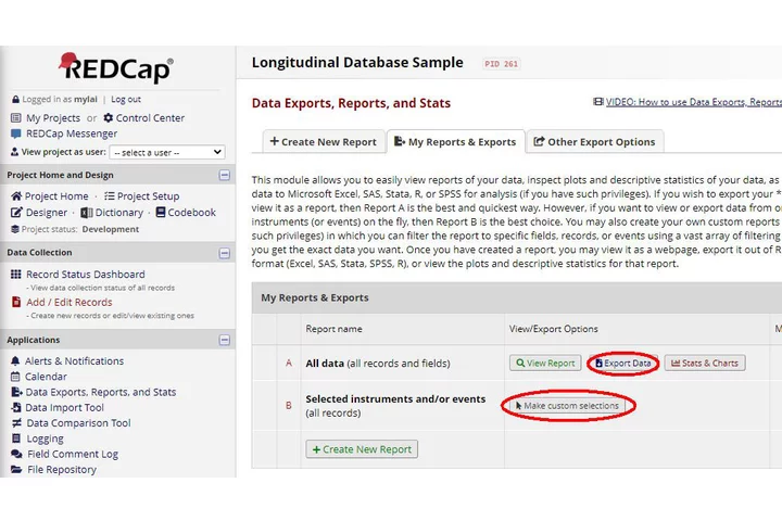 data export2