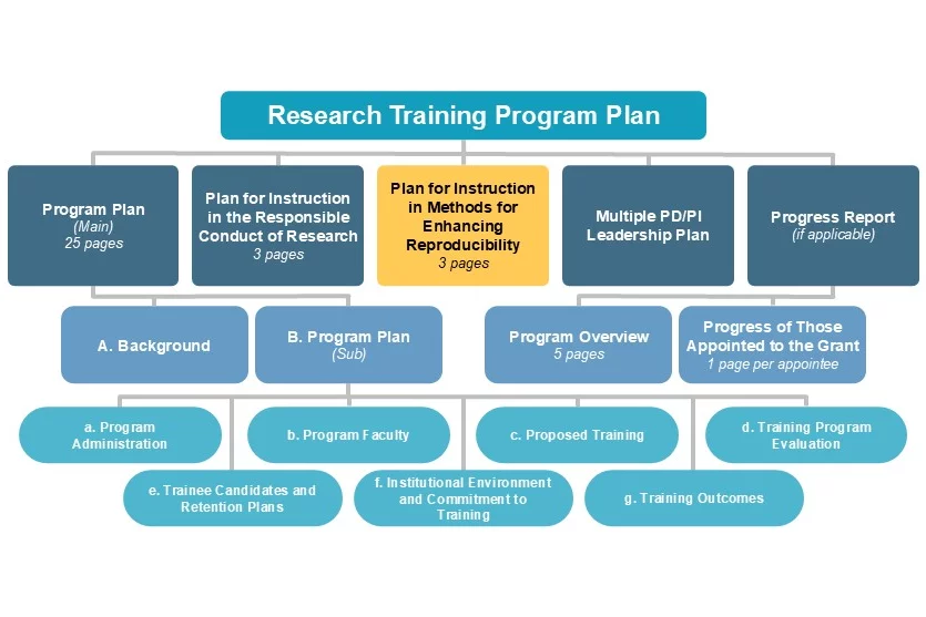 Plan for Instruction in Methods for Enhancing Reproducibility diagram