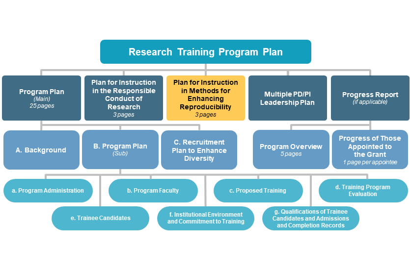 Plan for Instruction in Methods for Enhancing Reproducibility diagram