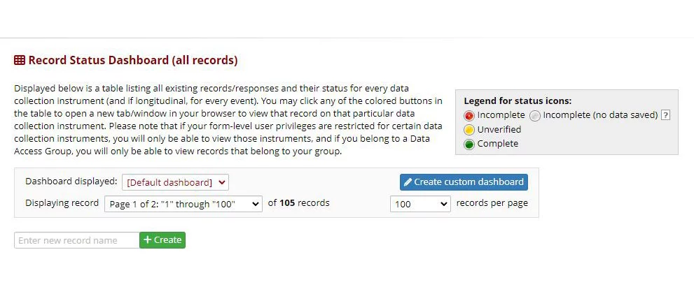 Adding a record without autonumbering in RedCap